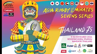 Asia Rugby Emirates Sevens Series 2024 Thailand VS Hong Kong China [upl. by Suilmann]