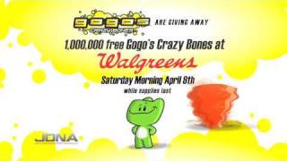 Gogos Crazy Bones 1 Million Gogo Giveaway at Walgreens [upl. by Singhal]