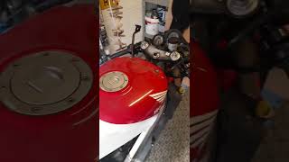 Honda RVF400 restoration first start up [upl. by Dove]