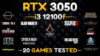 RTX 3050  i3 12100f  Test In 20 Games [upl. by Ardnola]