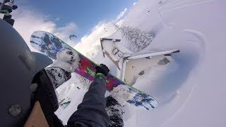 Super SnowKite Day 27th January 2018 Lautaret Pass [upl. by Flagler]