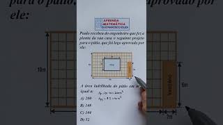 📝😲🟥 Matemática Básica ÁREA DE FIGURAS PLANAS  SHORTS DO APRENDA [upl. by Nagrom]