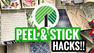 🤯YOU WON’T BELIEVE WHAT I MADE USING DOLLAR TREE PEEL AND STICK WALLPAPER [upl. by Ylekalb919]