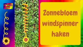 Haken ♥ Zonnebloem windspinner [upl. by Strickler872]