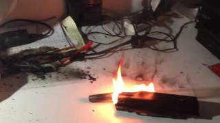 Laptop Battery Exploded Part 22 [upl. by Htiekal]