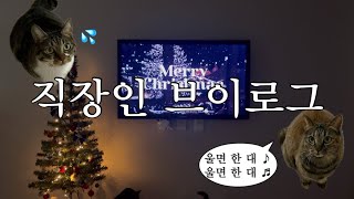 직장인 브이로그 크리스마스 기대 1도 안 된다 진짜로 🎄🎅🏻🎁 [upl. by Bridge]