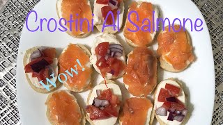 How to make Crostini Al Salmone [upl. by Eznyl513]