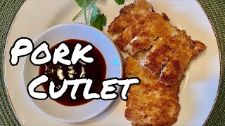 Breaded Pork Chops  Pork Cutlet  Tonkatsu [upl. by Nare]