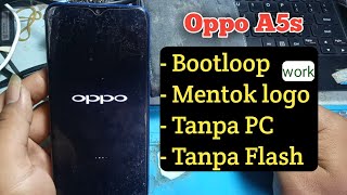 Cara Mengatasi Oppo A5s Mentok Logo [upl. by Terrag]