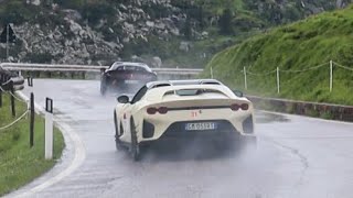 Ferrari 812 Competizione Powerslide Through The Dolomites [upl. by Ynottirb]