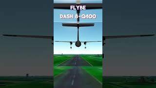 Dash 8 Q400 Flybe takeoff Geofs planespotting plane [upl. by Susette175]