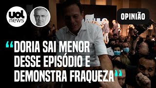 Doria sai menor e mais fraco após conflito sobre candidatura diz Kennedy Alencar [upl. by Nonna]