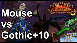 Ascension  Mouse vs Gothik Trial 10 Realm First  Demon and GUN Build [upl. by Aratehs]