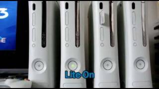 Xbox 360 BenQ vs LiteOn vs Samsung vs Hitachi Comparison HQ [upl. by Horwitz]