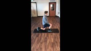 Lunge ankle dorsiflexion stretch [upl. by Ylle526]