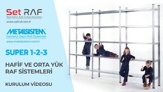 METALSISTEM SUPER 123 Montaj Nasıl Yapılır  METALSISTEM SETRAF RAFSİSTEMLERİ [upl. by Nnairol674]