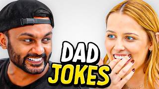 Dad Jokes  Dont laugh Challenge  Sath vs Kat  Raise Your Spirits [upl. by Htebasyle]