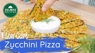 Zucchini Pizza ist schmackhafter als Fleisch  LowCarb  DiätRezept 🍕🥒 [upl. by Duffie25]