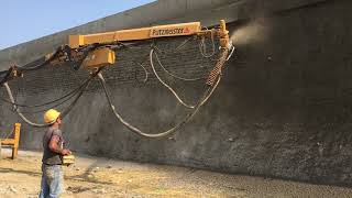 Working of Putzmeister Sika Aliva Robotic Arm Wet Shotcrete Pump Video 3 [upl. by Yelsnia]