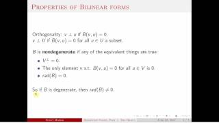 Hermitian Forms Part 1 The Basics [upl. by Seana]