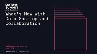 Whats New with Data Sharing and Collaboration [upl. by Culver580]