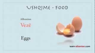 Albanian food vocabulary  Learn Albanian [upl. by Roselani358]