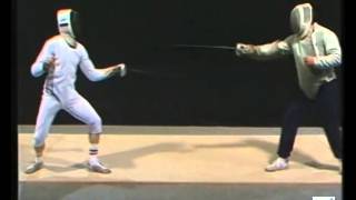 Fencing epee lesson  Lefin INSEP [upl. by Garold]