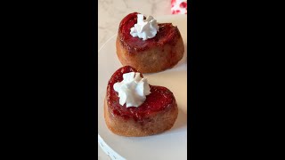 Mini UpsideDown Strawberry Cakes [upl. by Belayneh391]