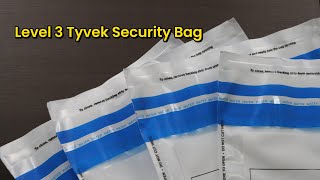 Level 3 Tyvek Security Bag with Thermochromic VOID Message amp Water Soluble Features [upl. by Lorilee]