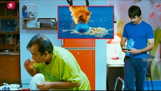 Ravi Teja And Brahmanandam Funny Food Eating Comedy Scene  TeluguVideoZ [upl. by Mcfarland]