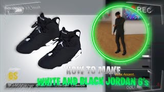 HOW TO MAKE WHITE AND BLACK JORDAN 6s IN NBA 2K22 BEST LOOKING SHOE CREATIONS PT1 [upl. by Sutsugua]