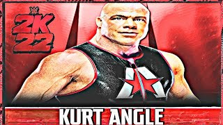 WWE 2K22  Kurt Angle Signatures and Finishers [upl. by Rodama61]