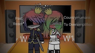 Past Countryhumans React to WW1 Oversimplified Part 1 [upl. by Nalro931]