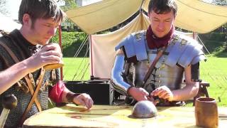 romans dice game at cardiff castle May 15th 2016 [upl. by Leelaj]