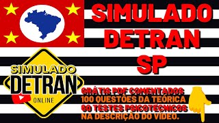 SIMULADO DETRAN SP 30 QUESTÕES ATUAIS COMENTADAS DA TEÓRICA [upl. by Rendrag967]