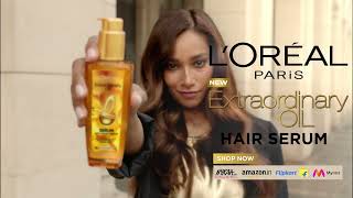 LOréal Paris Extraordinary Oil Serum  For shiny and softer hair all day long [upl. by Acimot]