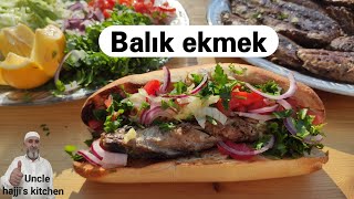 Balık Ekmek nasıl yapılır tarifi Eminönü  Fish Bread Eminonu Istanbul Famous Recipe Amazing [upl. by Relyk]