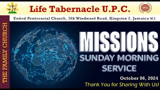 Life Tabernacle UPC Missions Sunday Morning Service October 06 2024 quotRev Leroy S Dawsonquot [upl. by Redlac]