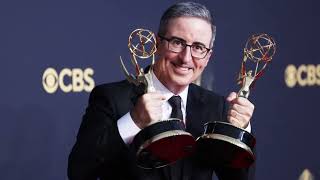 John Oliver drops f bomb at Emmys 2024 as speech dedicated to his dead dog gets cut short news [upl. by Ajnat352]