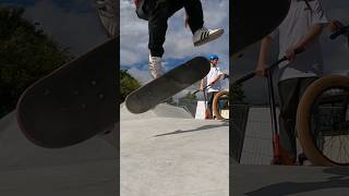 Crazy Skateboard Trick skateboarding skate sk8 skateboard skater skatepark streetskater [upl. by Noyart]