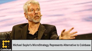 Michael Saylors MicroStrategy Represents Attractive Alternative to Coinbase Berenberg [upl. by Boff]