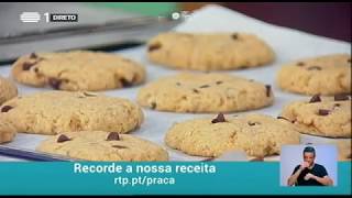 Bolachinhas de chocolate e manteiga de amendoim  A Praça  RTP [upl. by Eidarb]