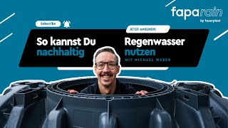 Nachhaltige Regenwassernutzung  Regenwassertanks  Faparain [upl. by Euqinimod]