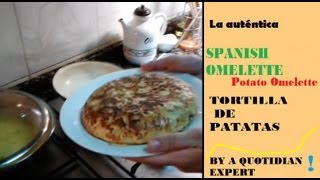 HOW TO COOK SPANISH OMELETTE potato tortillaEnglish [upl. by Moonier]