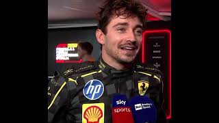 Charles Leclerc reacts to P1 finish in Monza and Ferrari home win [upl. by Torey]