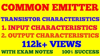 COMMON EMITTER CHARACTERISTICS OF TRANSISTOR  INPUT AND OUTPUT CHARACTERISTICS IN CE TRANSISTOR [upl. by Atteynot247]