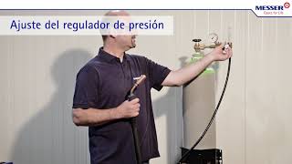 Soldadura con gas de protección Ajuste correcto del caudal en botellas de gas [upl. by Mashe121]