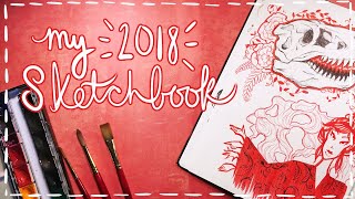 An HONEST Look At My 2018 Sketchbook  Emily Artful [upl. by Aihtnys]