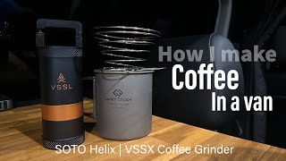 SOTO Helix Coffee Maker with VSSL Coffee Grinder  Best Coffees Gear for Travel [upl. by Ellehcyt]