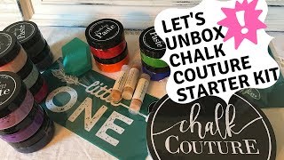 Unboxing Chalk Couture Welcome Starter Kit What comes in the Starter Kit Check this out [upl. by Hardie]